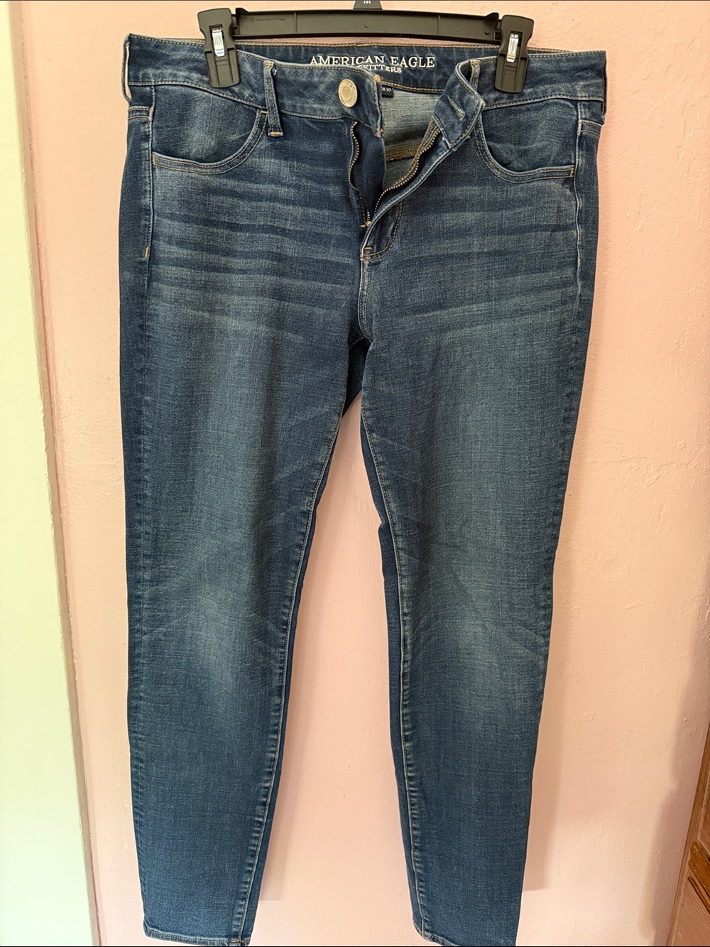 American Eagle Outfitters Women's Skinny Jeans - Medium Blue Wash